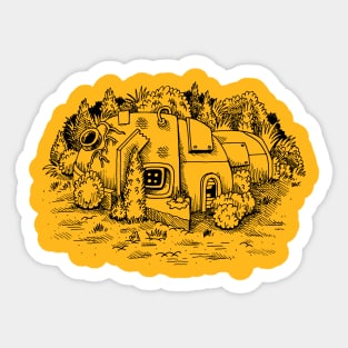 Robot junk garden Sticker